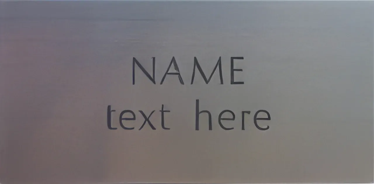 Plaque (Matte Silver)